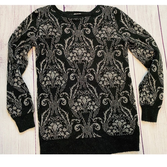 Black and silver maternity sweater - Picture 1 of 4